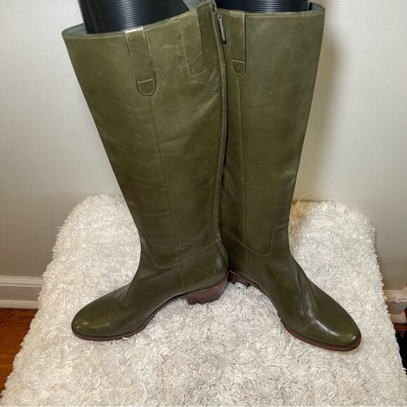 Cole Haan Green Leather Boots - Picture 6 of 9